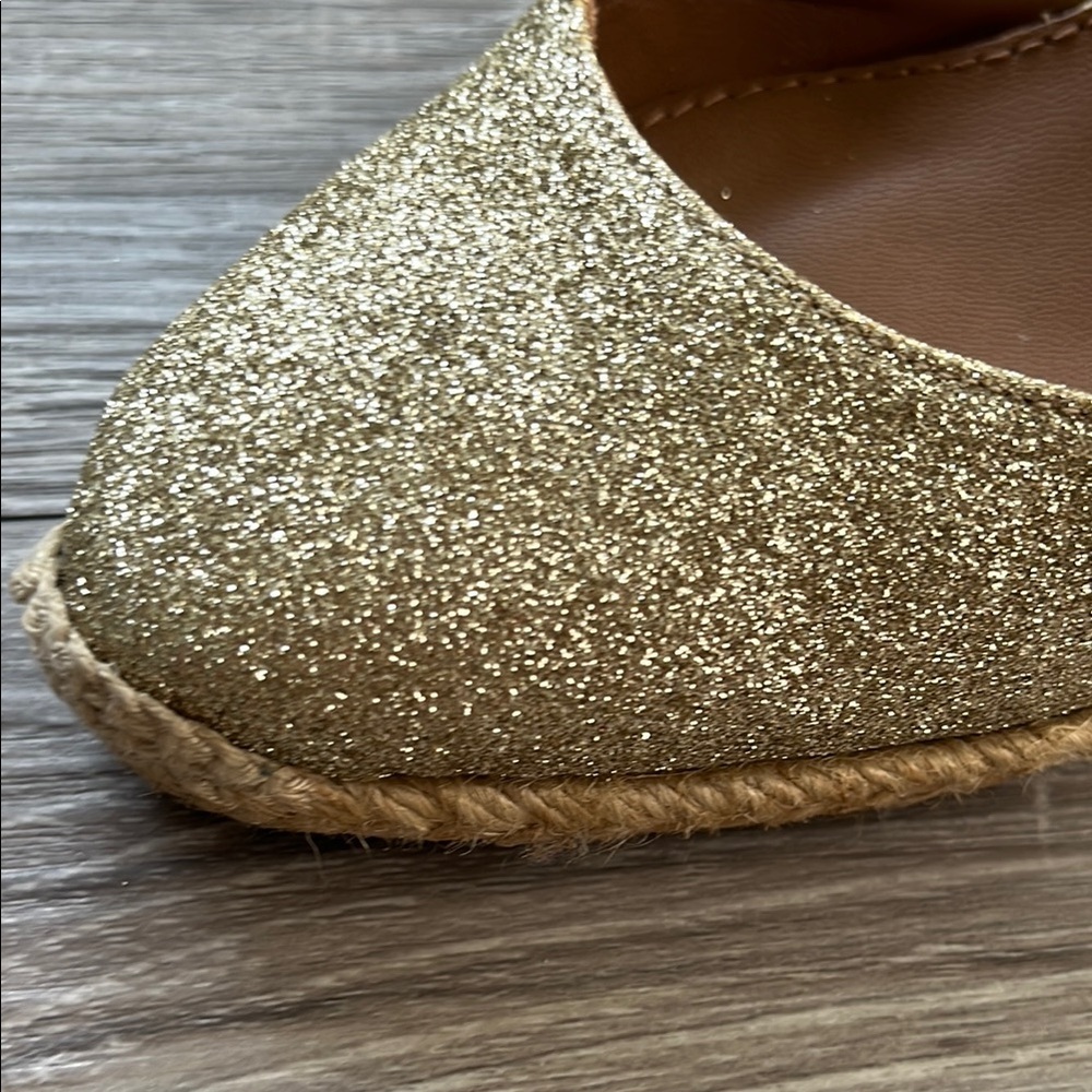 Aquazzura Gold Glitter Women's Shoes - Picture 10 of 11